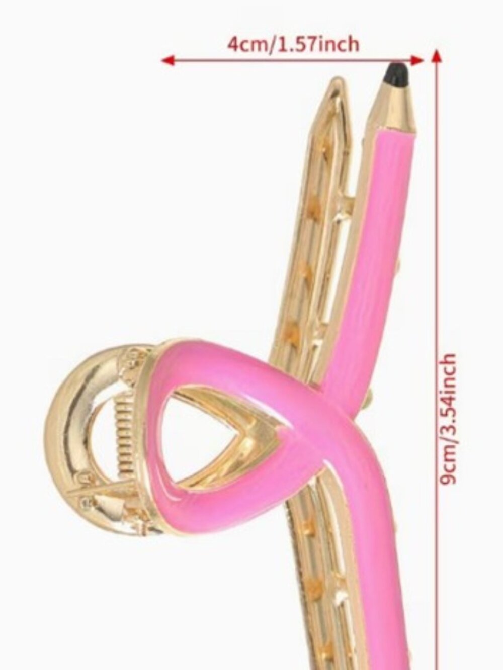 Pink Teacher Metal Pencil Hair Claw Clip (BRAND-NEW & SO CUTE!) - Picture 7 of 8
